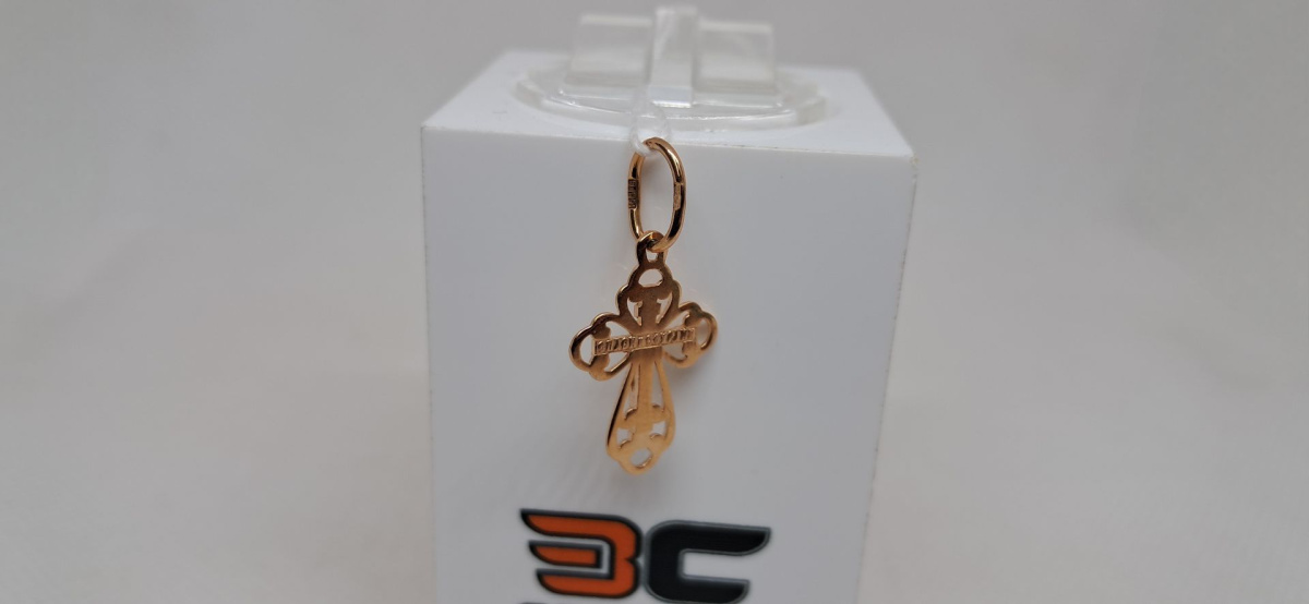 ПОДВЕСКА КРЕСТ без камня (Au 585)