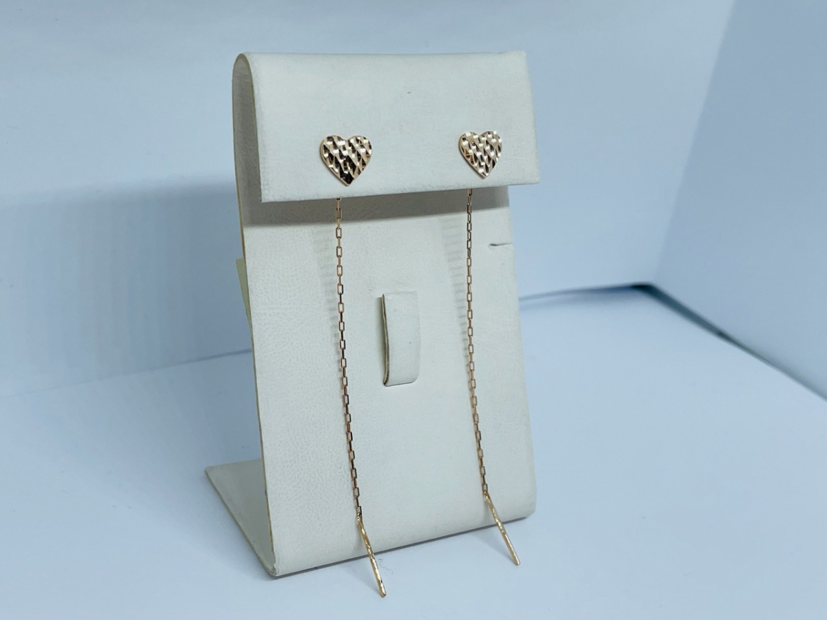 СЕРЬГИ ПРОДЕВКИ без камня (Au 585)