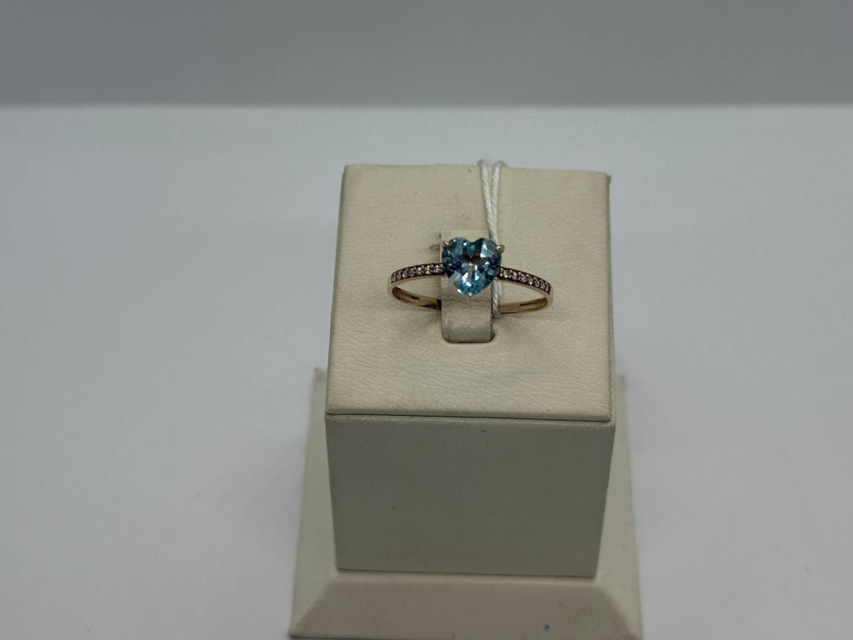 КОЛЬЦО С КАМНЯМИ (Au 585)