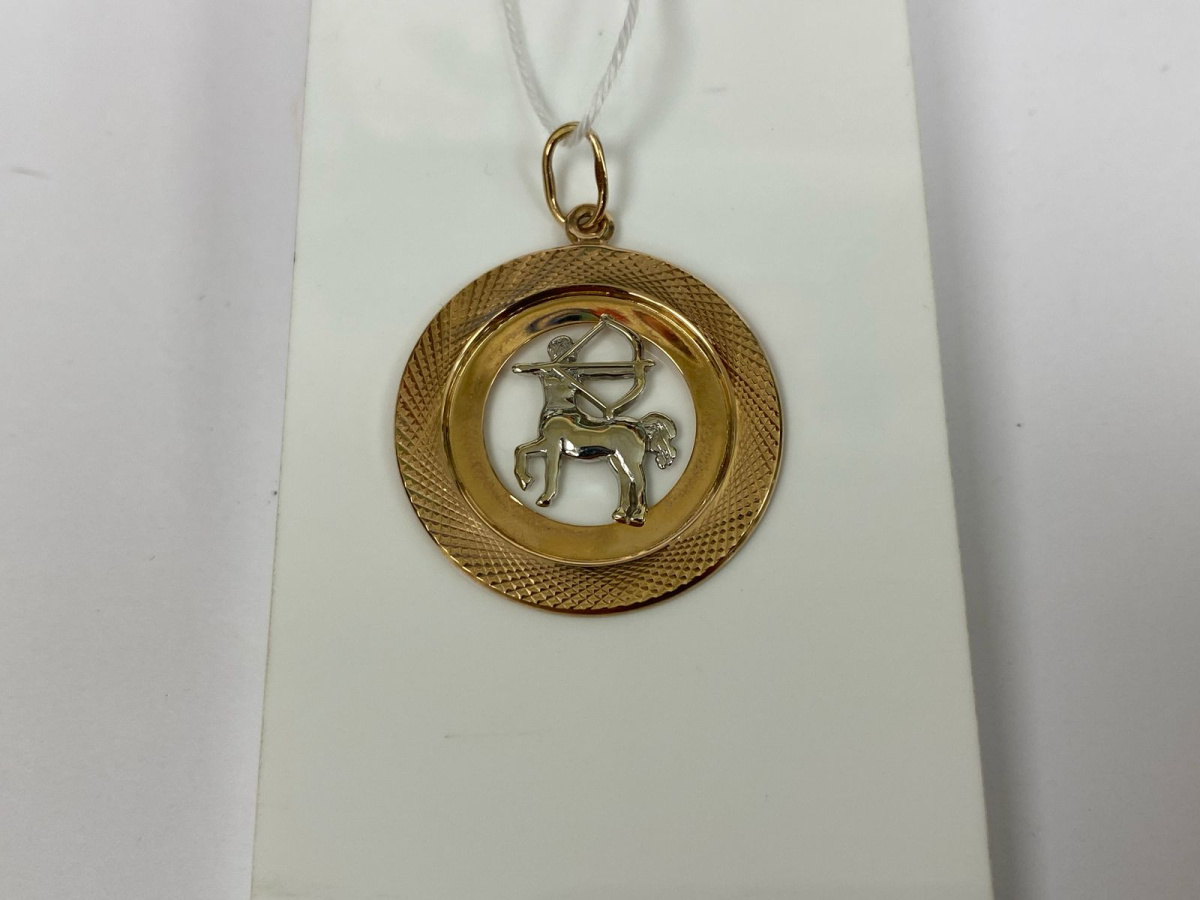 ПОДВЕСКА ЗНАК ЗОДИАКА СТРЕЛЕЦ Au 585