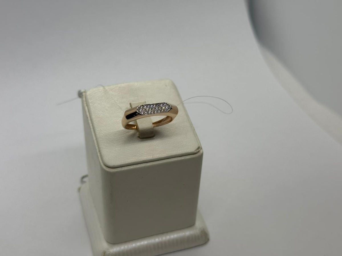 КОЛЬЦО С КАМНЯМИ (Au 585)