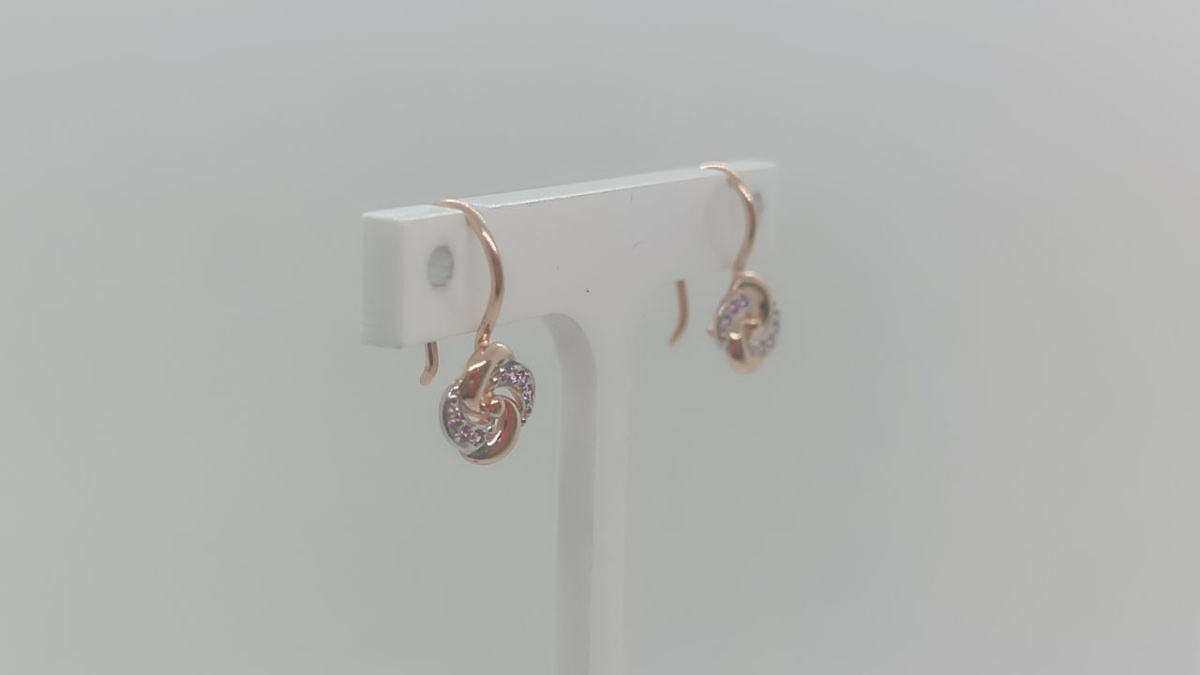 51-120-01484-2 СЕРЬГИ С ПЕТЕЛЬКОЙ (Au 585)