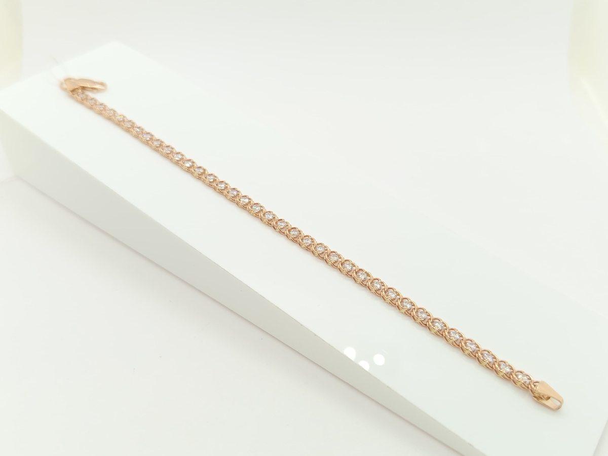 729К БРАСЛЕТ С КАМНЯМИ (Au 585)