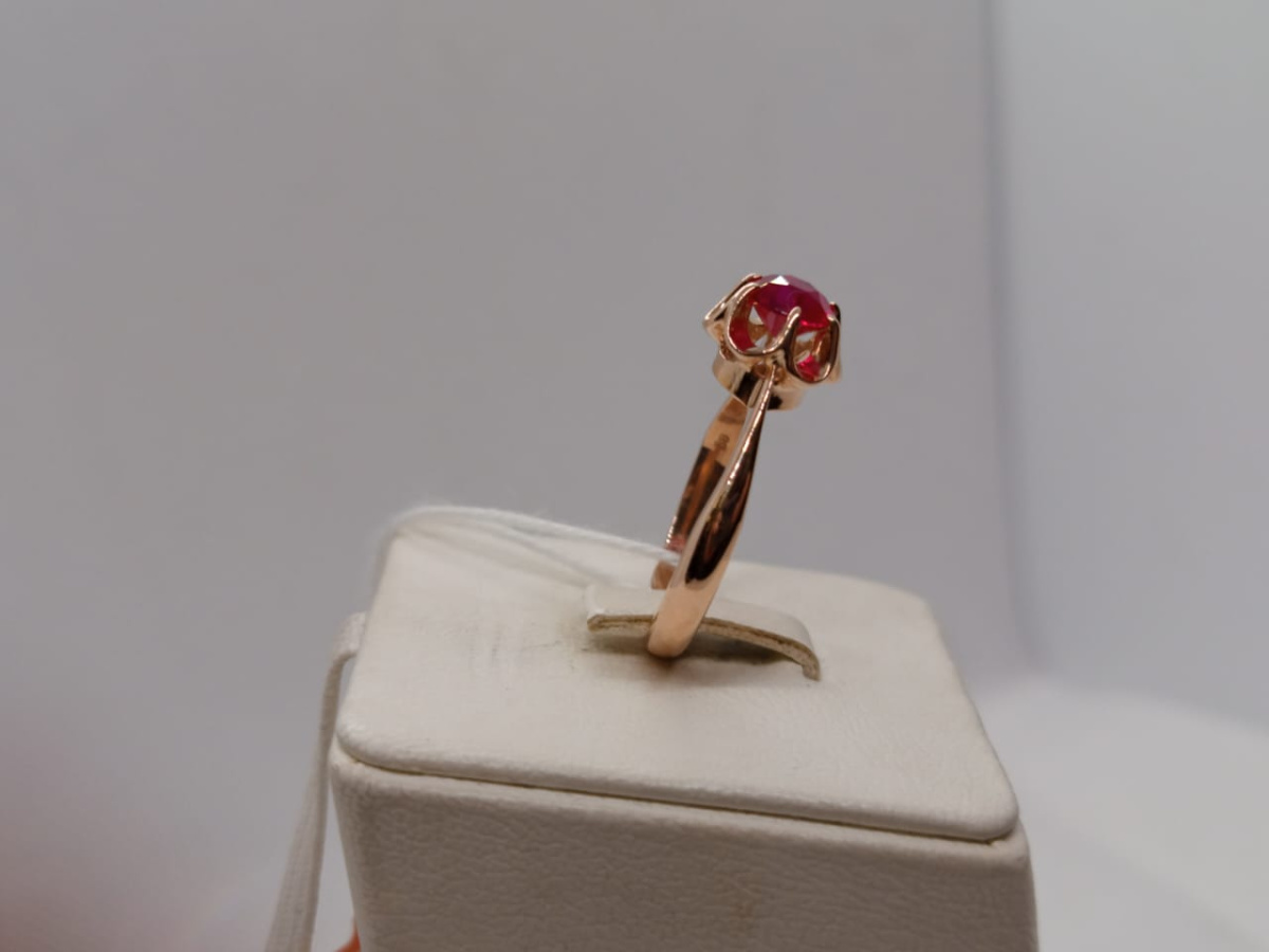 КОЛКМ583 КОЛЬЦО С КАМНЕМ (Au 583) КОЛКМ583 КОЛЬЦО С КАМНЕМ (Au 583)