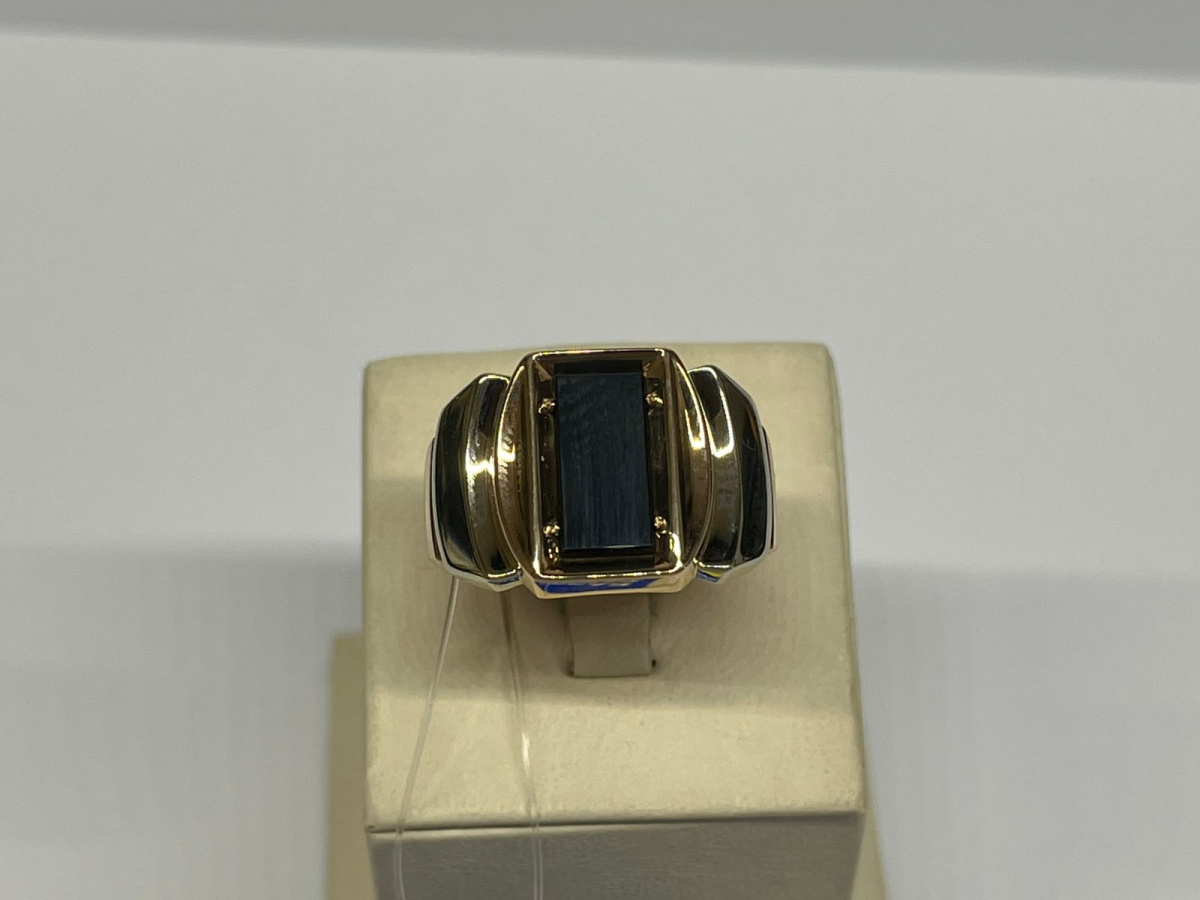 КОЛЬЦО ПЕЧАТКА оникс (Au 585)