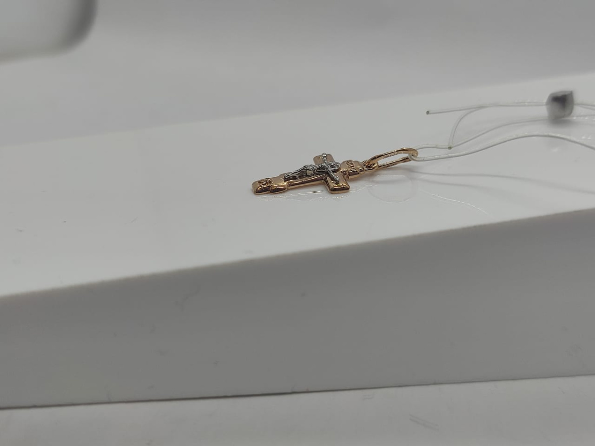 ПОДВЕСКА КРЕСТ без камня (Au 585)