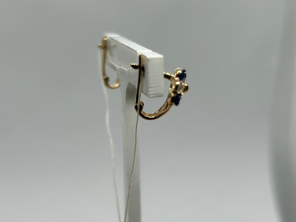 СКМИ585 СЕРЬГИ С КАМНЯМИ (Au 585)