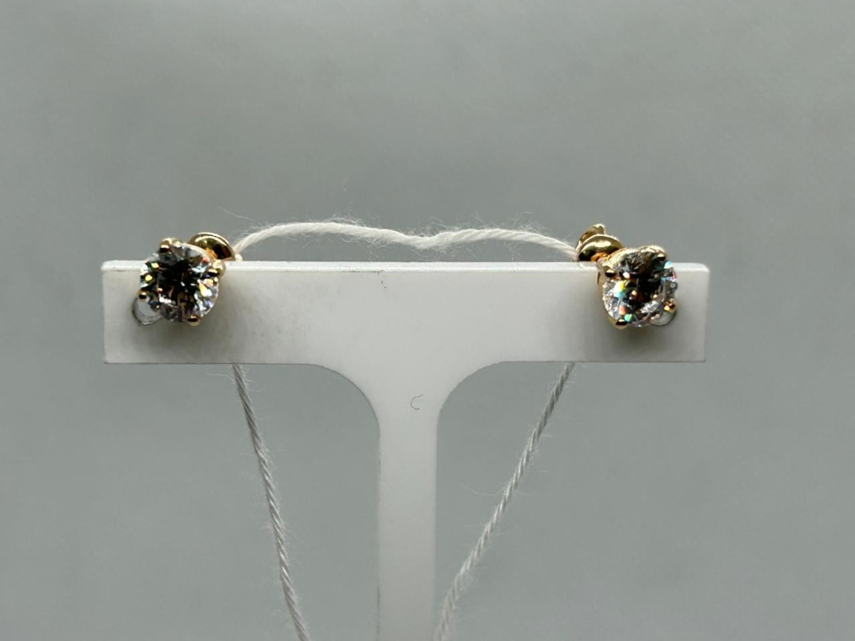 СПУС585 СЕРЬГИ ПУСЕТЫ (Au 585)