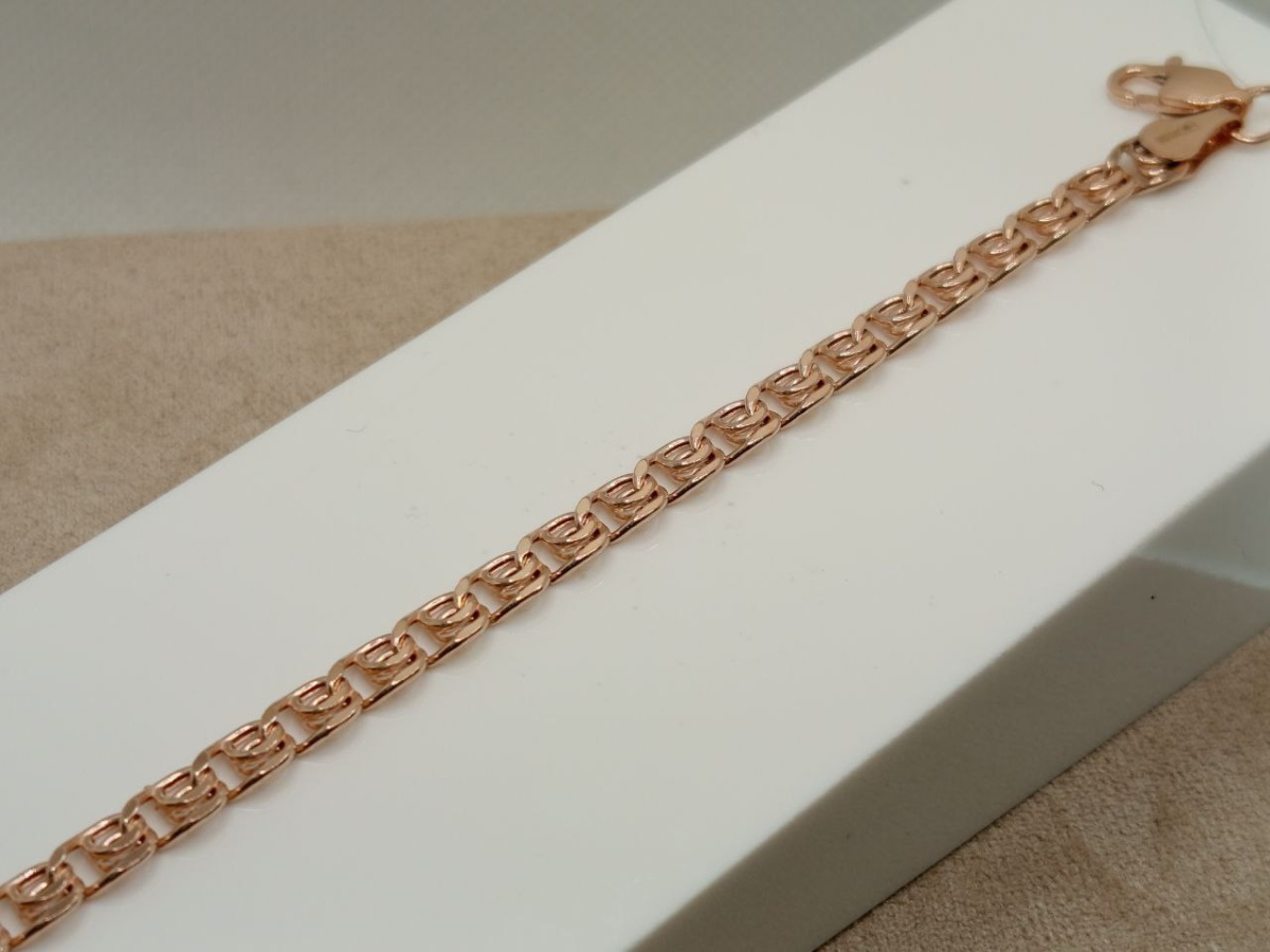 БРАСЛЕТ ПУСТОТЕЛЫЙ Лав (Au 585)