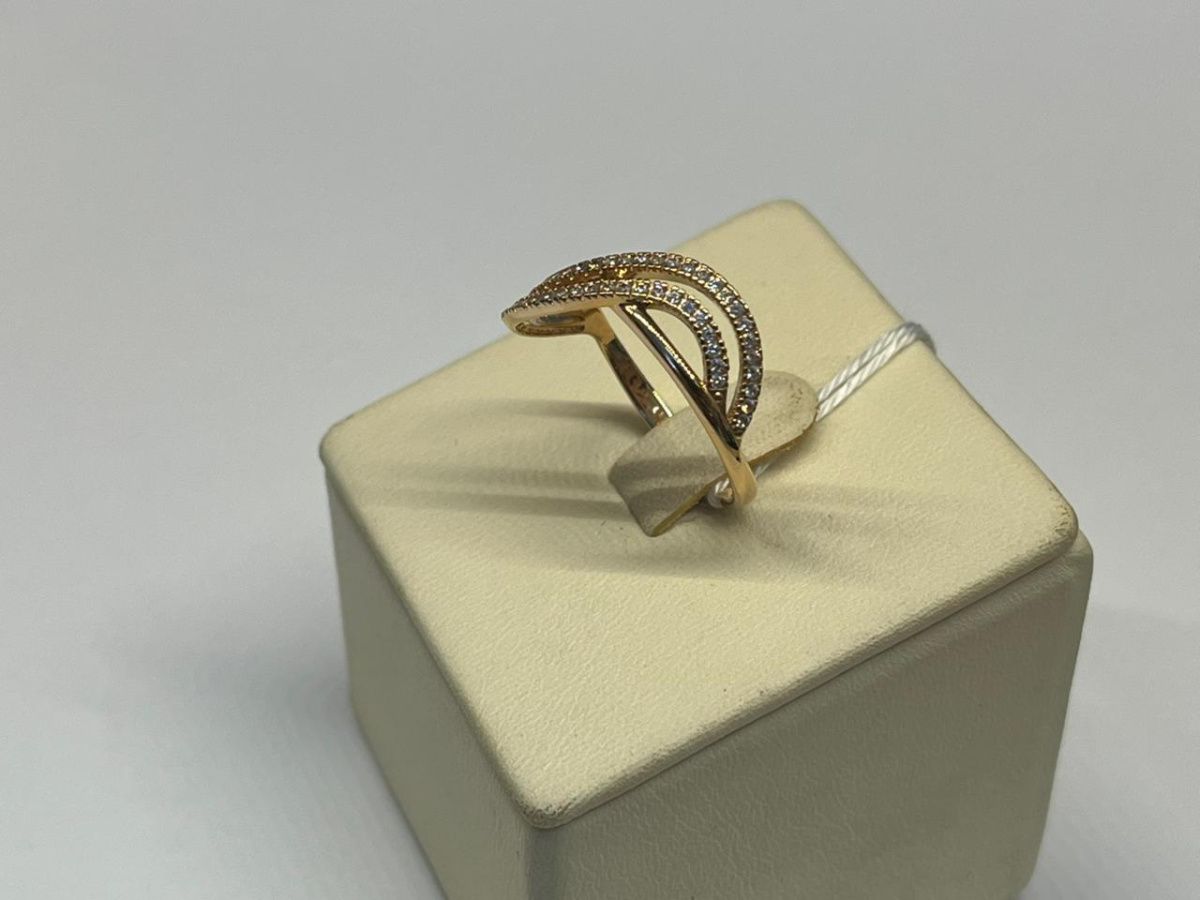 КОЛКМИ585 КОЛЬЦО С КАМНЯМИ (Au 585)