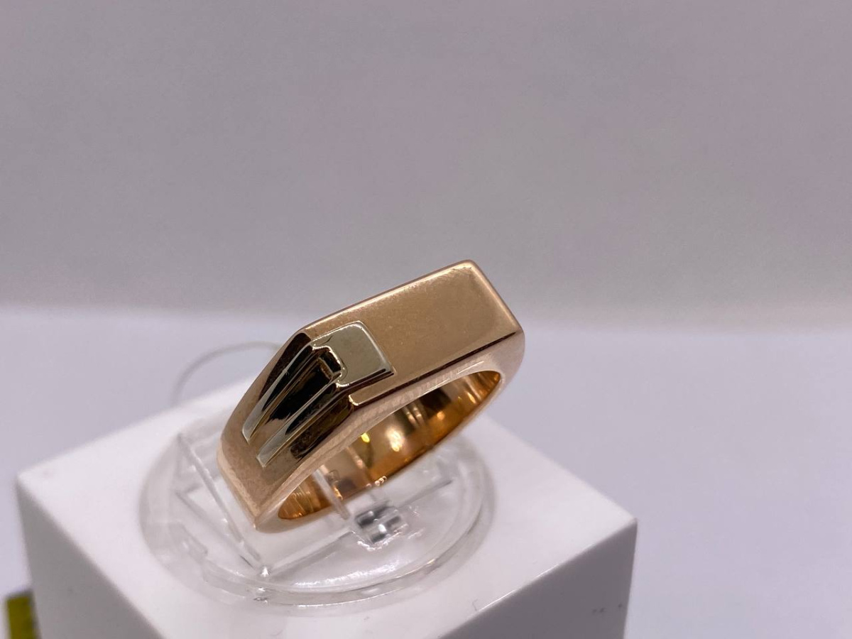 01-0039 КОЛЬЦО ПЕЧАТКА без камня (Au 585)