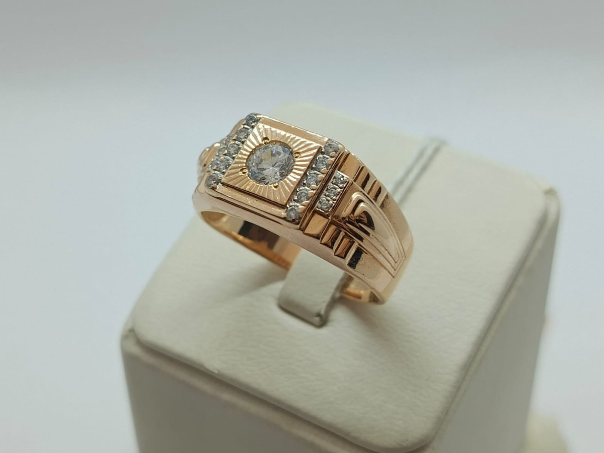 ПЕЧКМИ585 ПЕЧАТКА С КАМНЯМИ (Au 585)