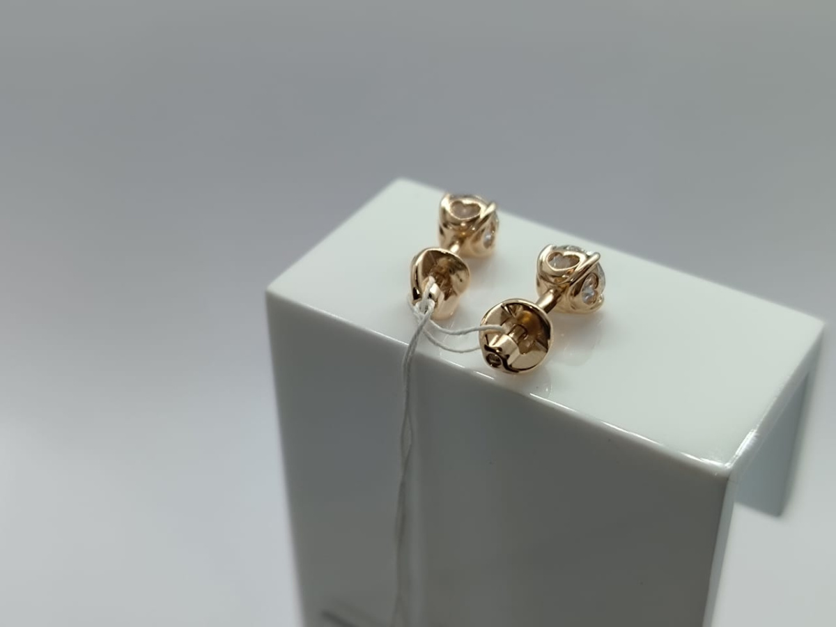 СПУС585 СЕРЬГИ ПУСЕТЫ (Au 585)