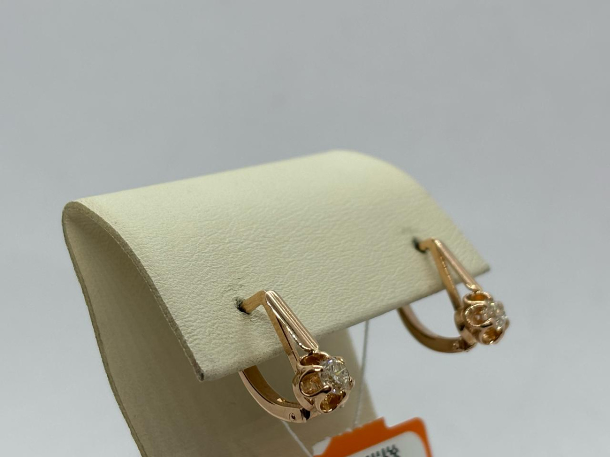 СЕРЬГИ БРИЛЛИАНТ Au 583