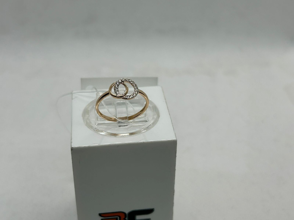 КОЛЬЦО С КАМНЯМИ (Au 585)