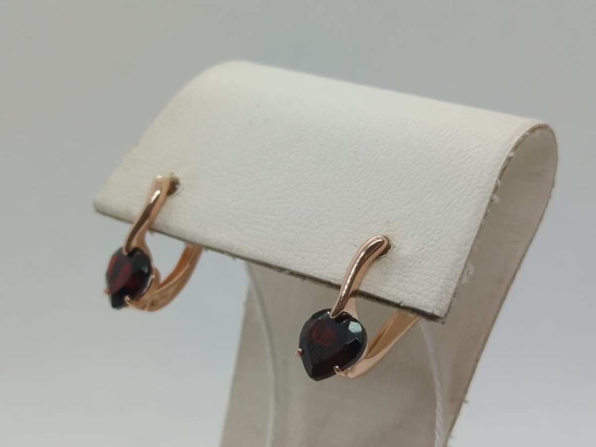 СЕРЬГИ С КАМНЕМ (Au 585)