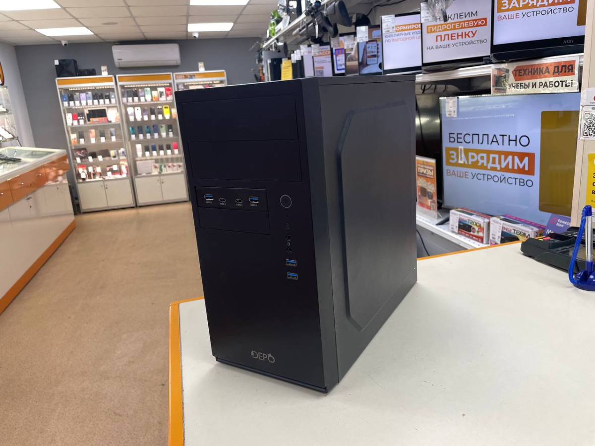 Системный блок DEPO; Ryzen 5 3600, GeForce GT 730, 8 Гб, 512 GB, Нет