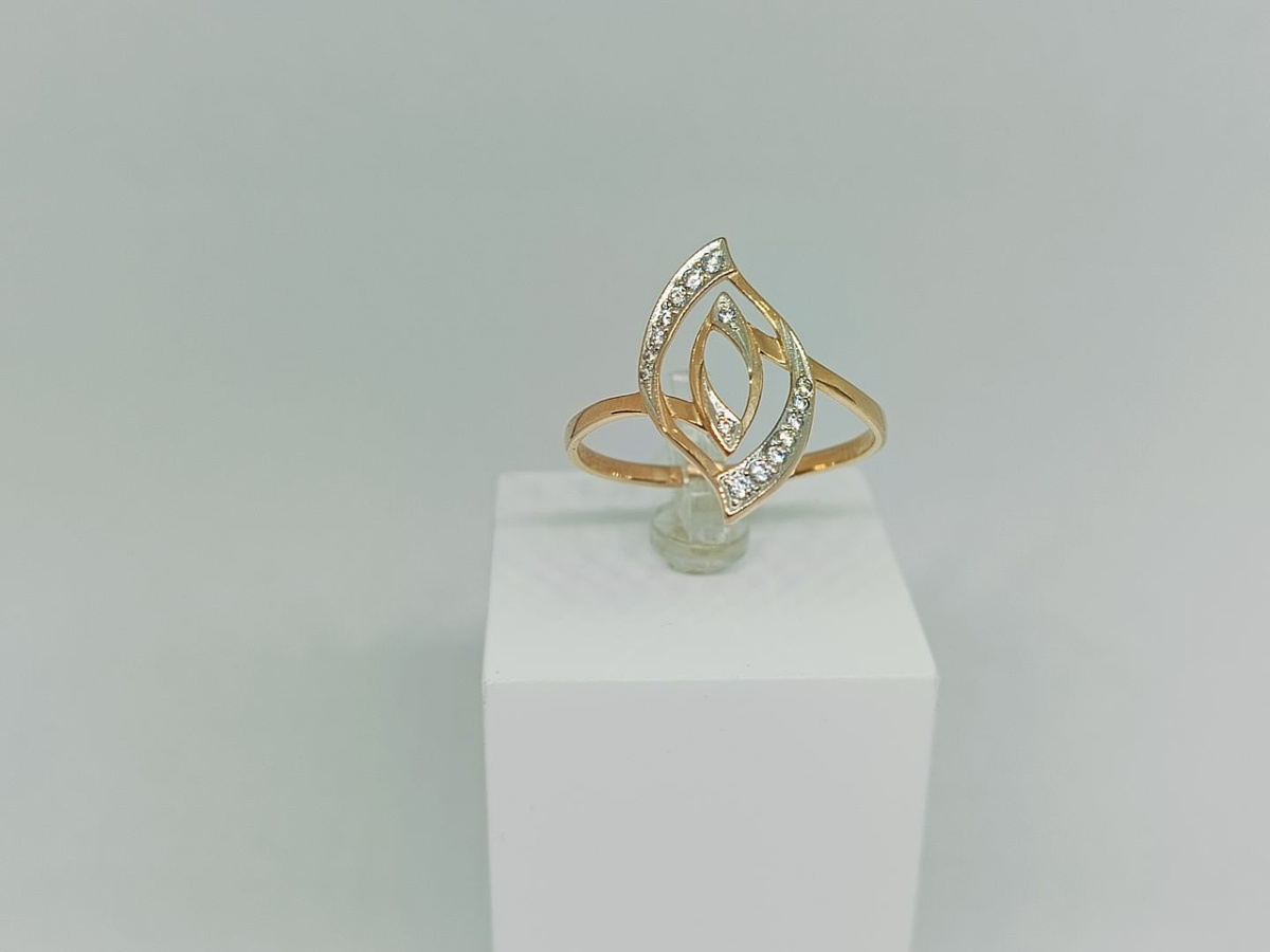 КОЛКМИ585 КОЛЬЦО С КАМНЯМИ (Au 585)