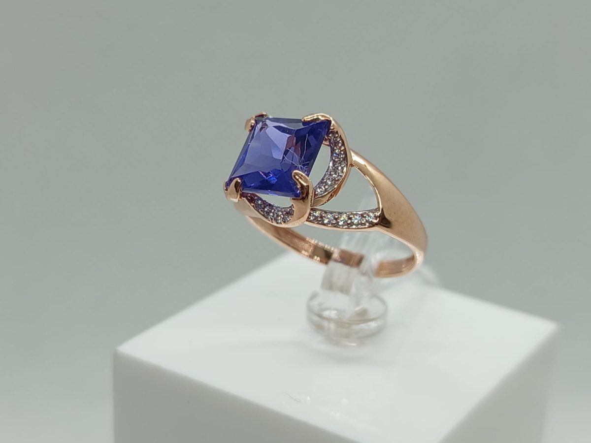 КОЛКМИ585 КОЛЬЦО С КАМНЯМИ (Au 585)