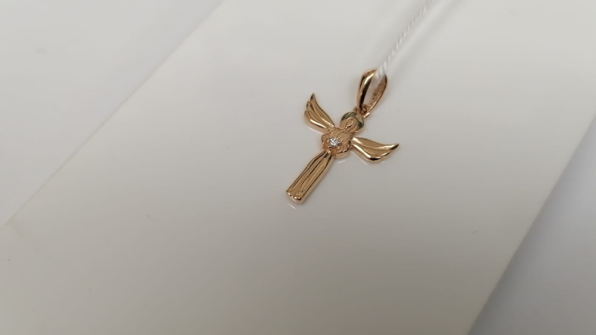 ПОДКМ585 ПОДВЕСКА С КАМНЕМ (Au 585)