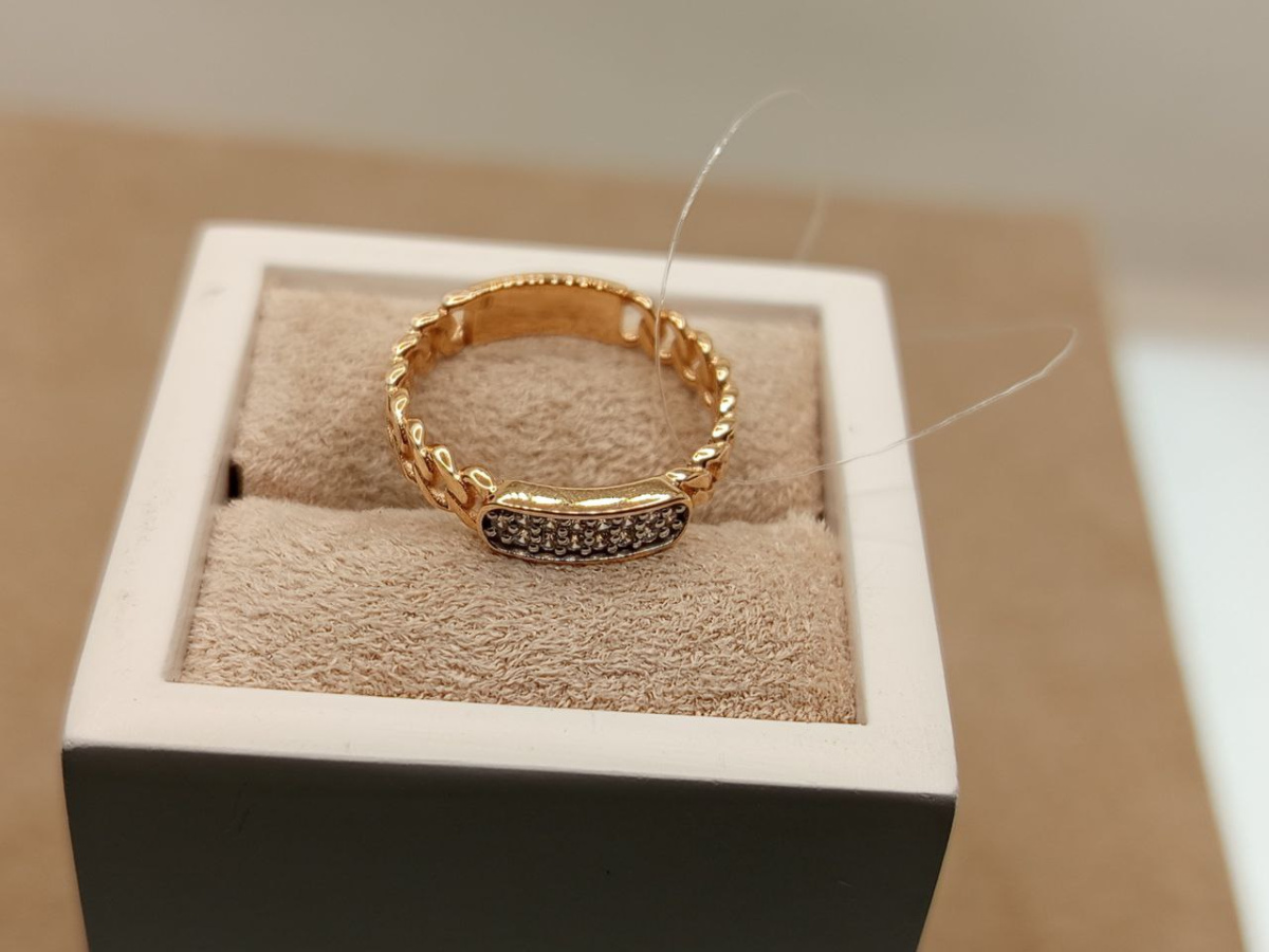 КОЛЬЦО С КАМНЯМИ (Au 585) КОЛЬЦО С КАМНЯМИ (Au 585)