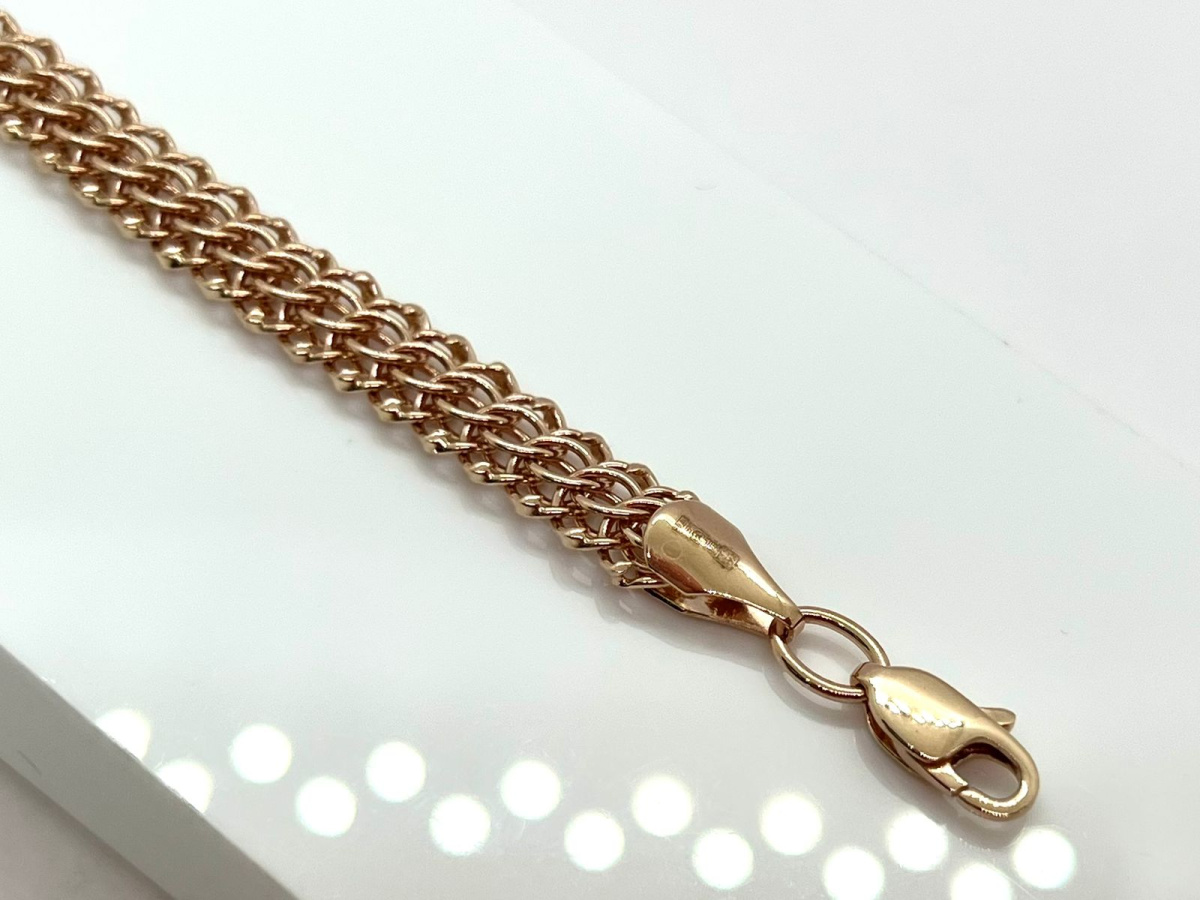 БРАСЛЕТ ПУСТОТЕЛЫЙ Итальянка (Au 585)