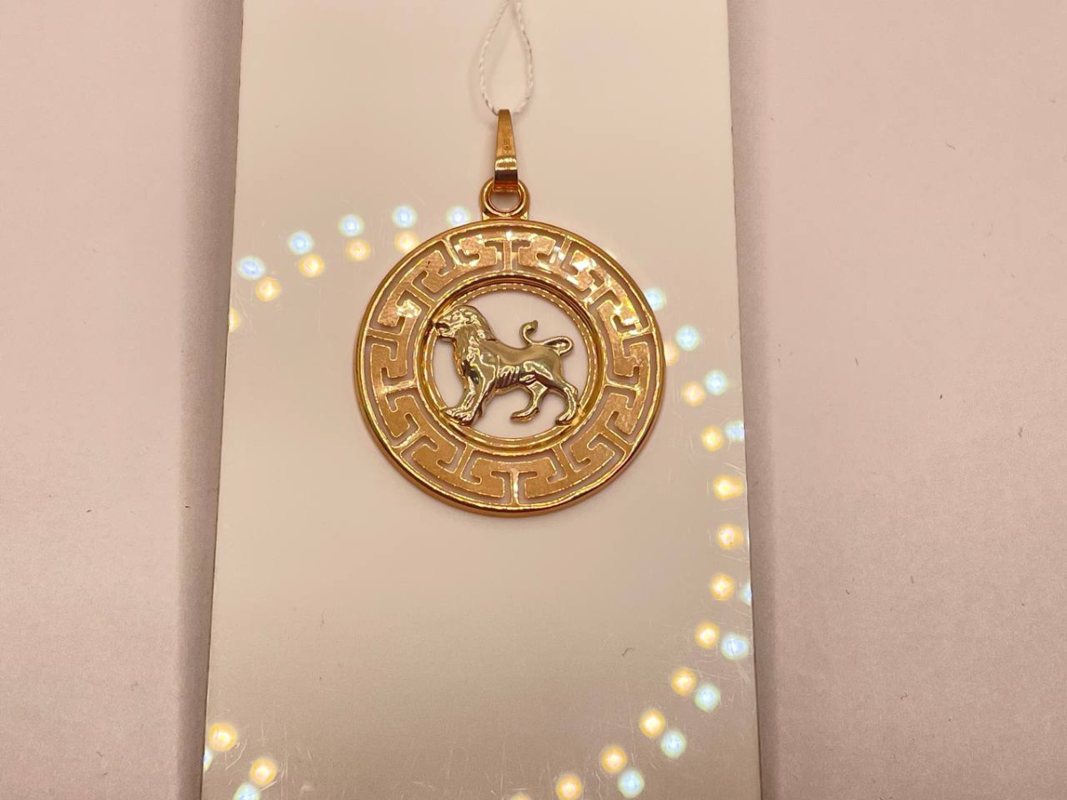 ПОДВЕСКА ЗНАК ЗОДИАКА ЛЕВ (Au 585)