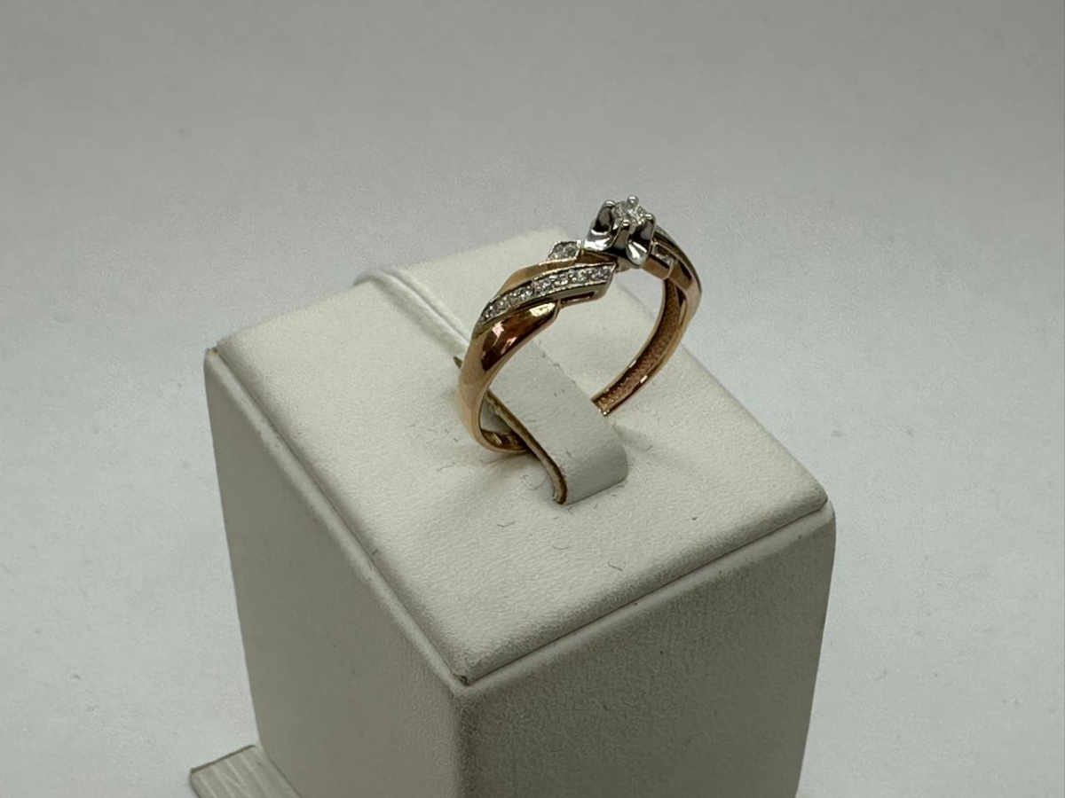 КОЛЬЦО БРИЛЛИАНТ Au 585