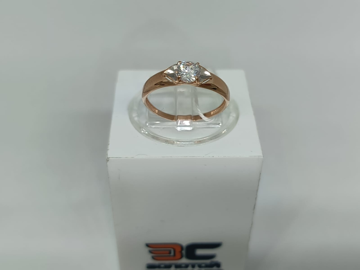 КОЛКМ585 КОЛЬЦО С КАМНЕМ (Au 585)