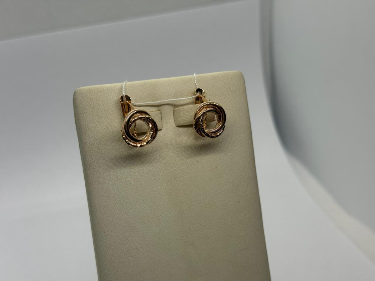 СЕРЬГИ БЕЗ КАМНЯ (Au 585)