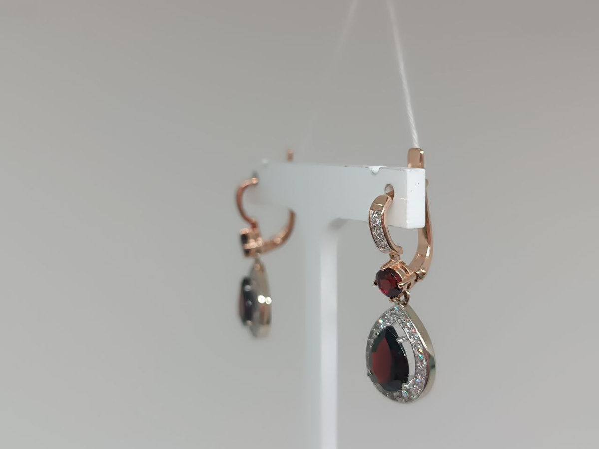 СЕРЬГИ С КАМНЯМИ (Au 585)