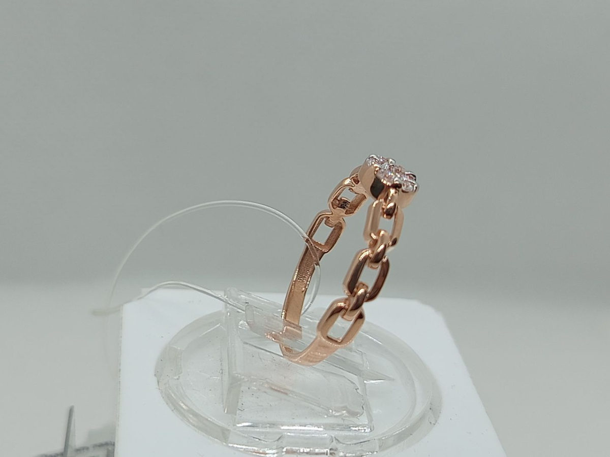 КОЛЬЦО С КАМНЯМИ (Au 585)