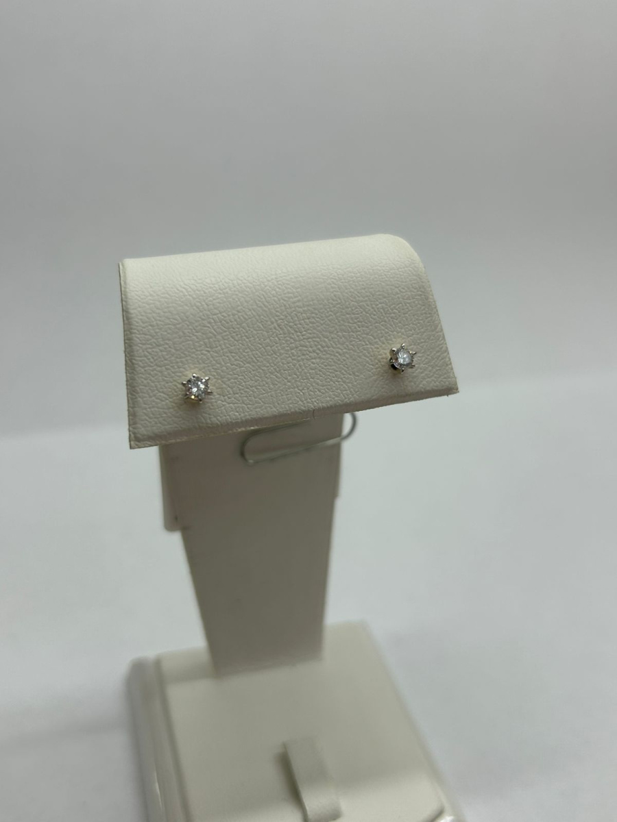 СЕРЬГИ ПУСЕТЫ с камнем (Au 585)