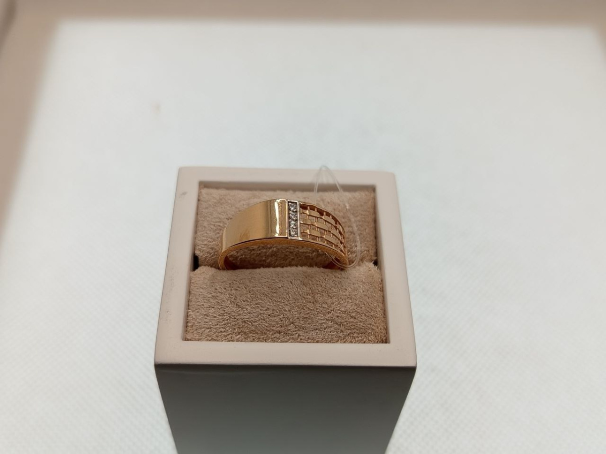КОЛЬЦО С КАМНЯМИ (Au 585)