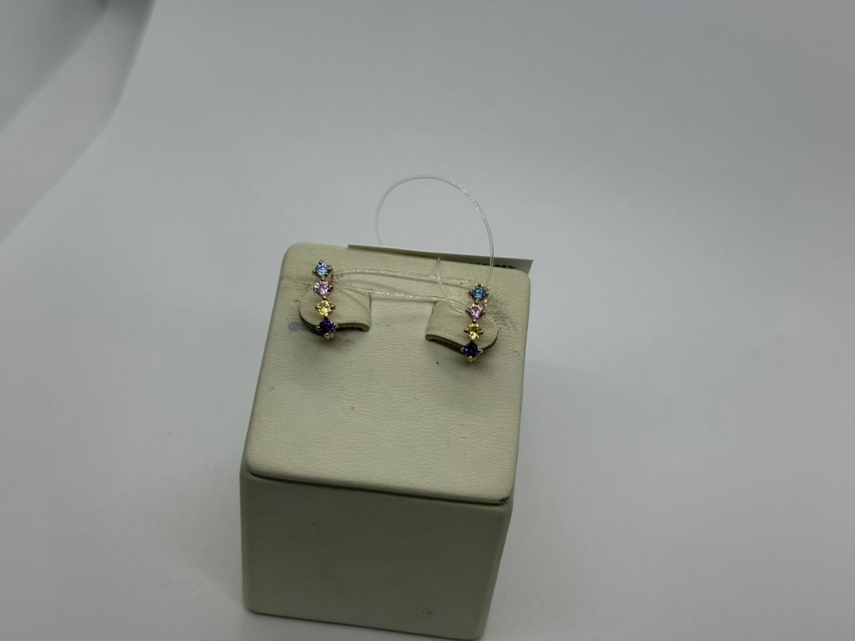 СЕРЬГИ С КАМНЯМИ (Au 585)