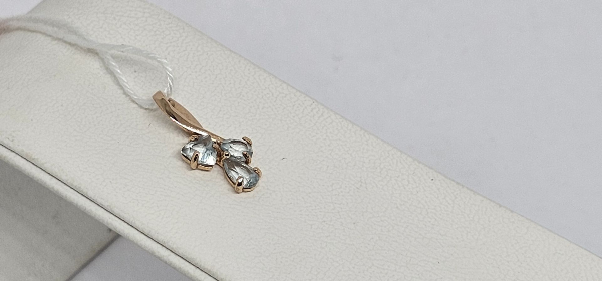 ПОДВЕСКА С КАМНЯМИ (Au 585)