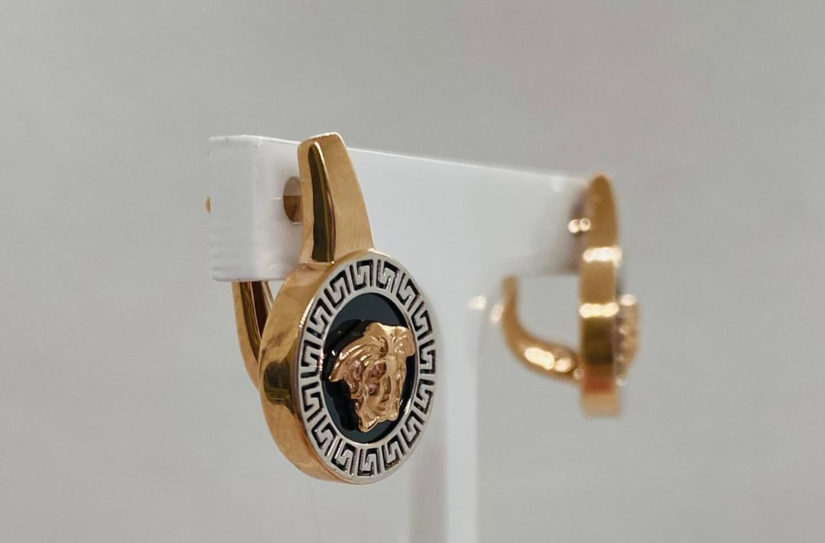 СЕРЬГИ С КАМНЕМ (Au 585)