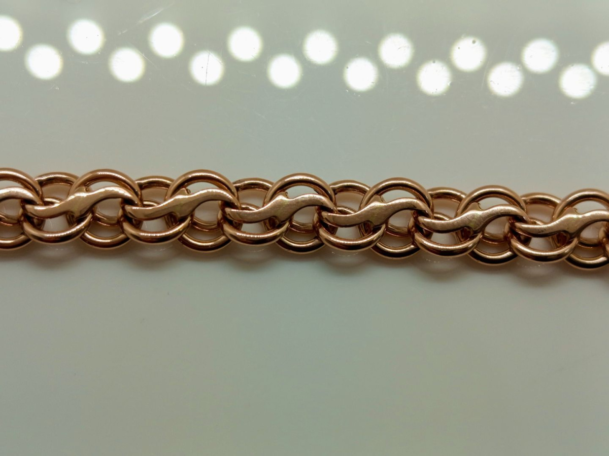 БРАСЛЕТ ПОЛНОВЕСНЫЙ Ручеек Au 585