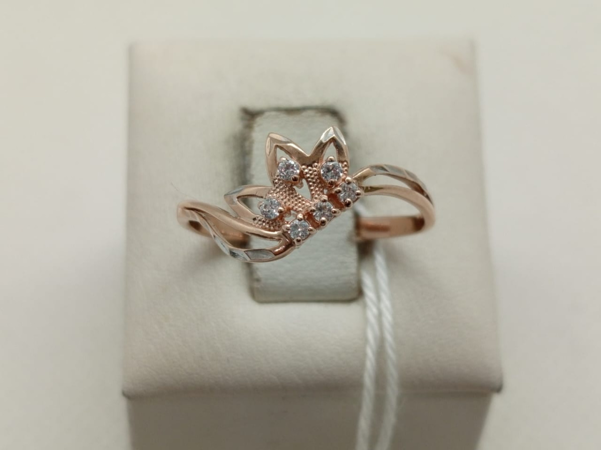 КОЛКМИ585 КОЛЬЦО С КАМНЯМИ (Au 585)