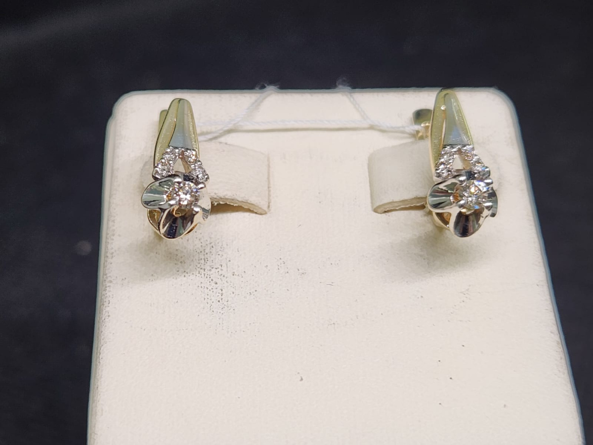 СЕРЬГИ БРИЛЛИАНТ (Au 585)