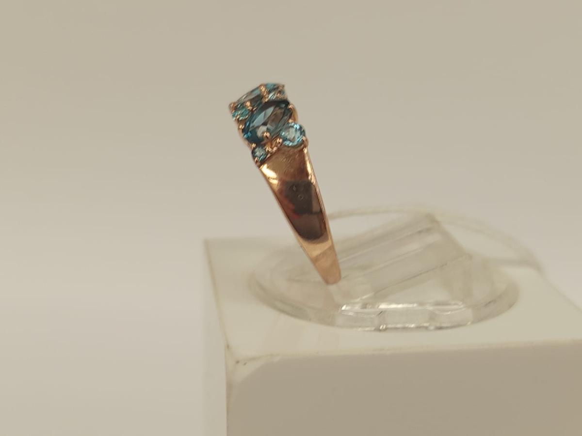 КОЛКМИ585 КОЛЬЦО С КАМНЯМИ (Au 585)