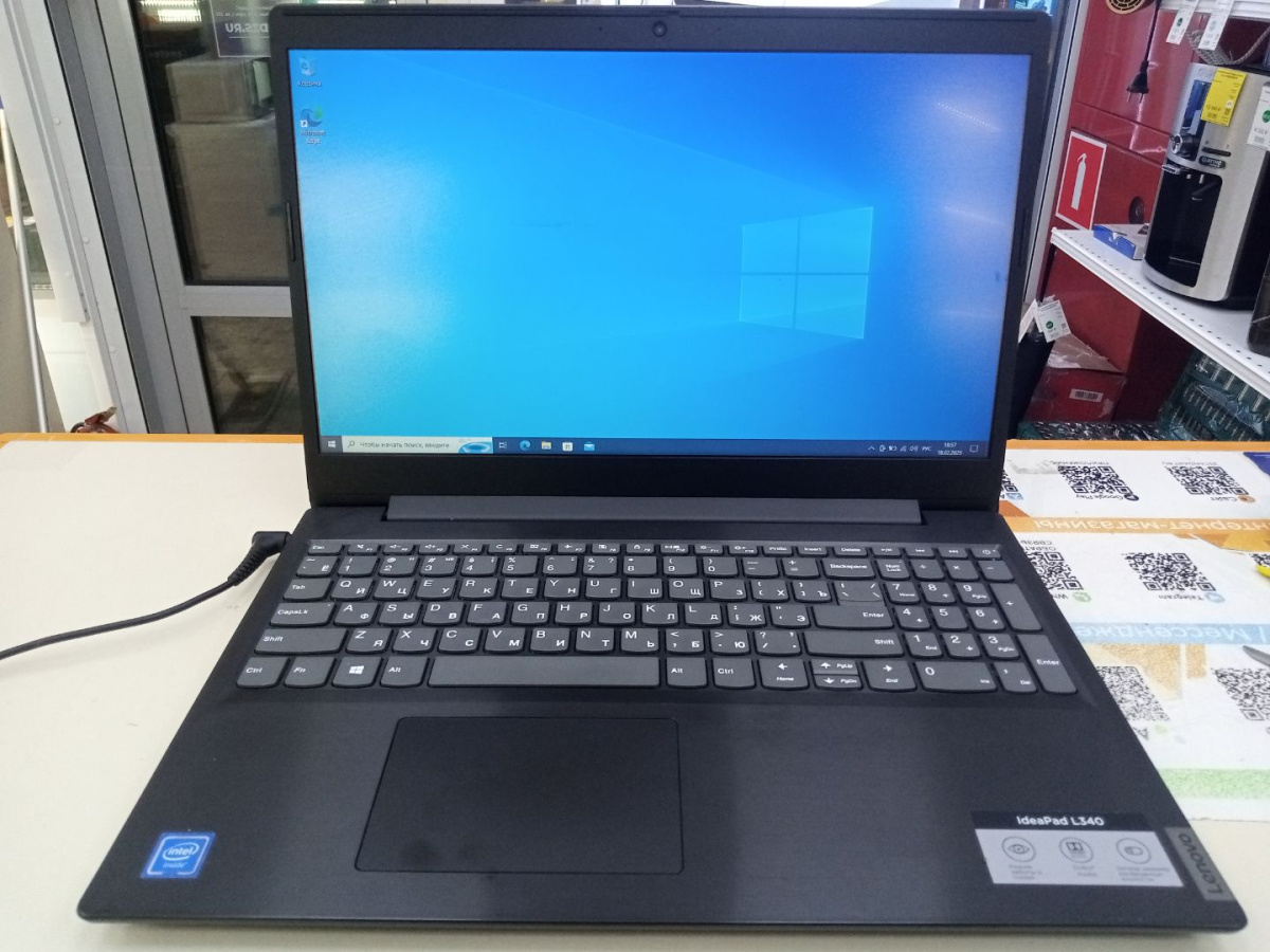 Ноутбук Lenovo L340; Celeron 4205U, Intel UHD Graphics, 4 Гб, 250 Гб, Нет
