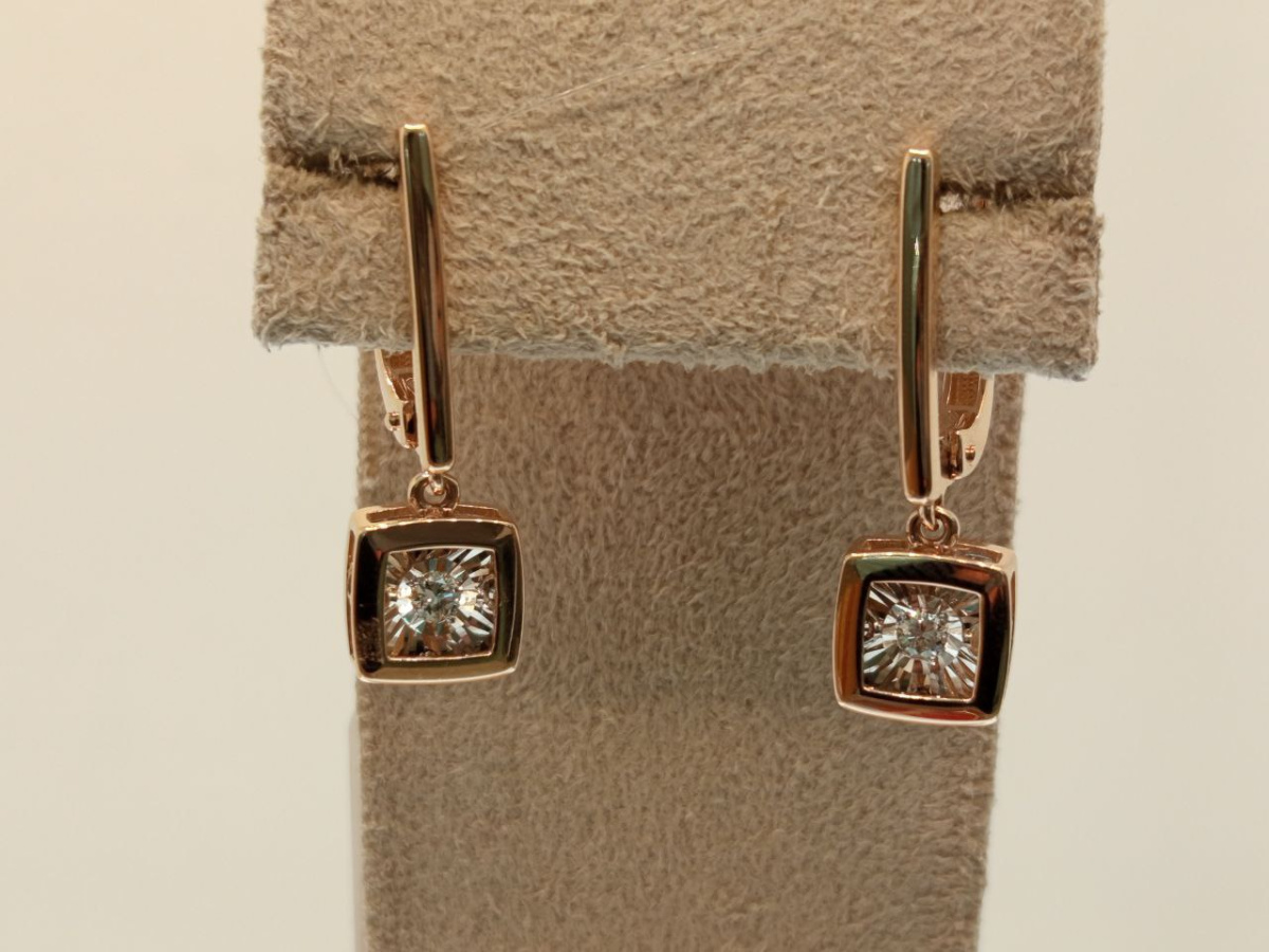 02-11-5704-11-00 СЕРЬГИ БРИЛЛИАНТ (Au 585)