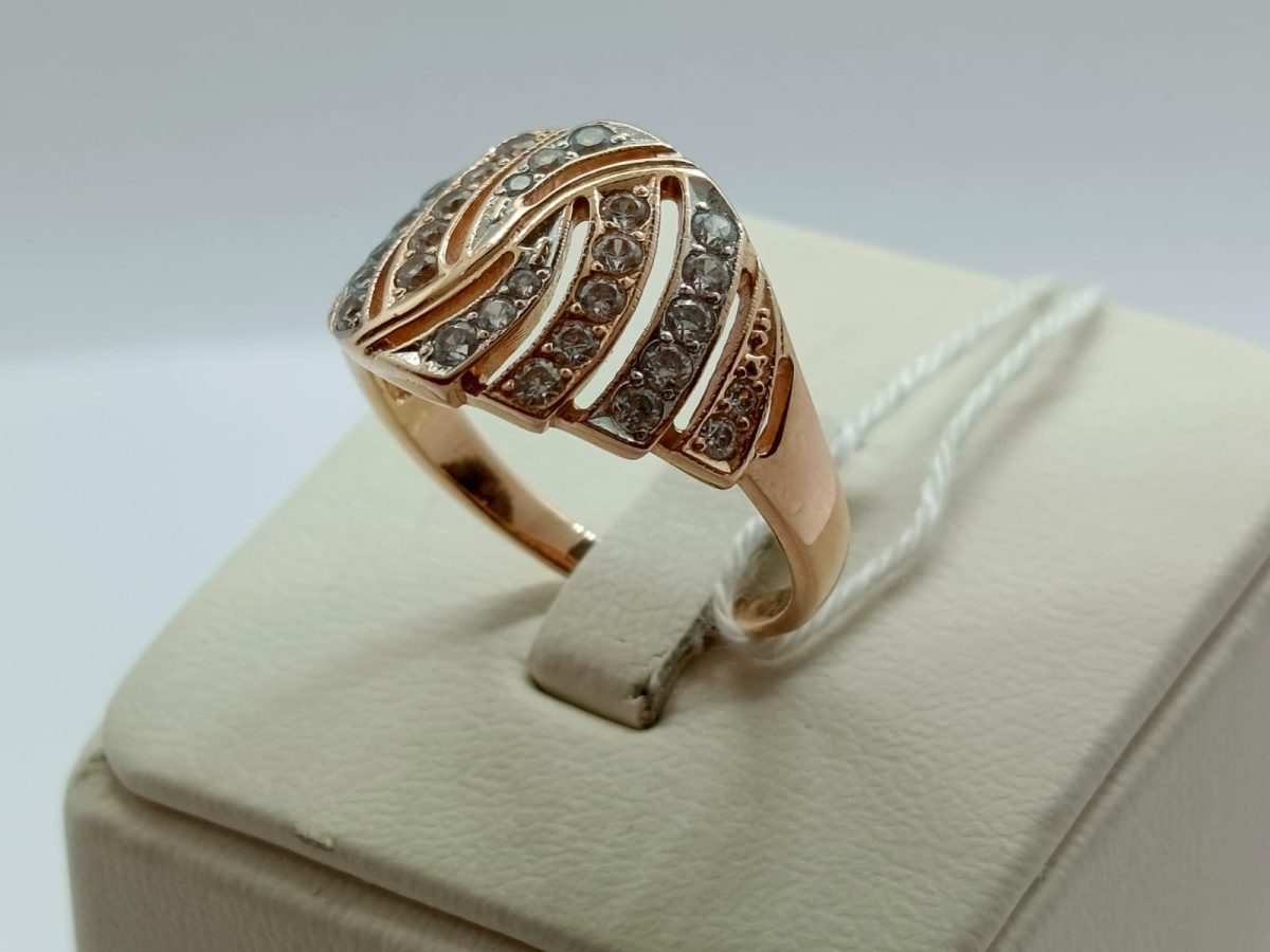 КОЛКМИ585 КОЛЬЦО С КАМНЯМИ (Au 585)