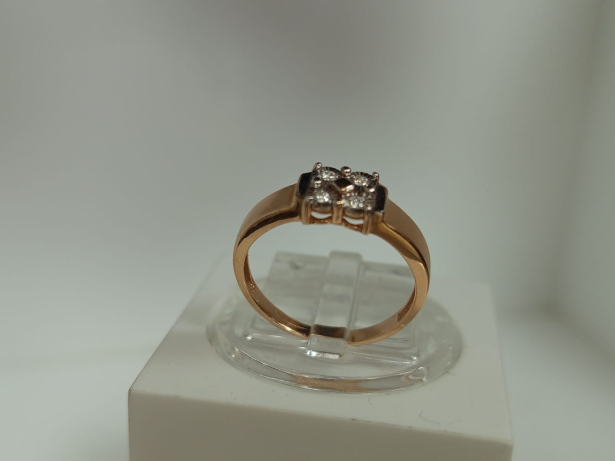 КОЛЬЦО БРИЛЛИАНТ Au 585