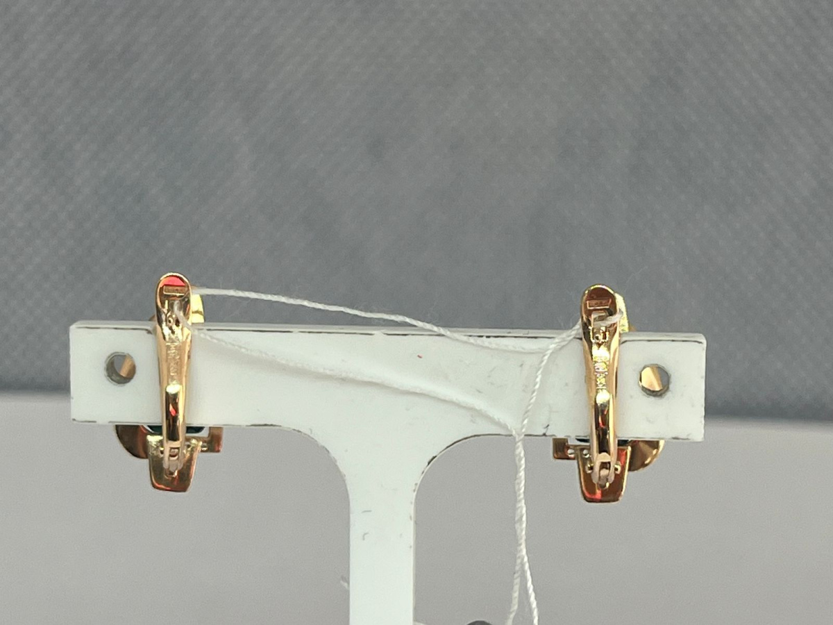 СКМИ585 СЕРЬГИ С КАМНЯМИ (Au 585)