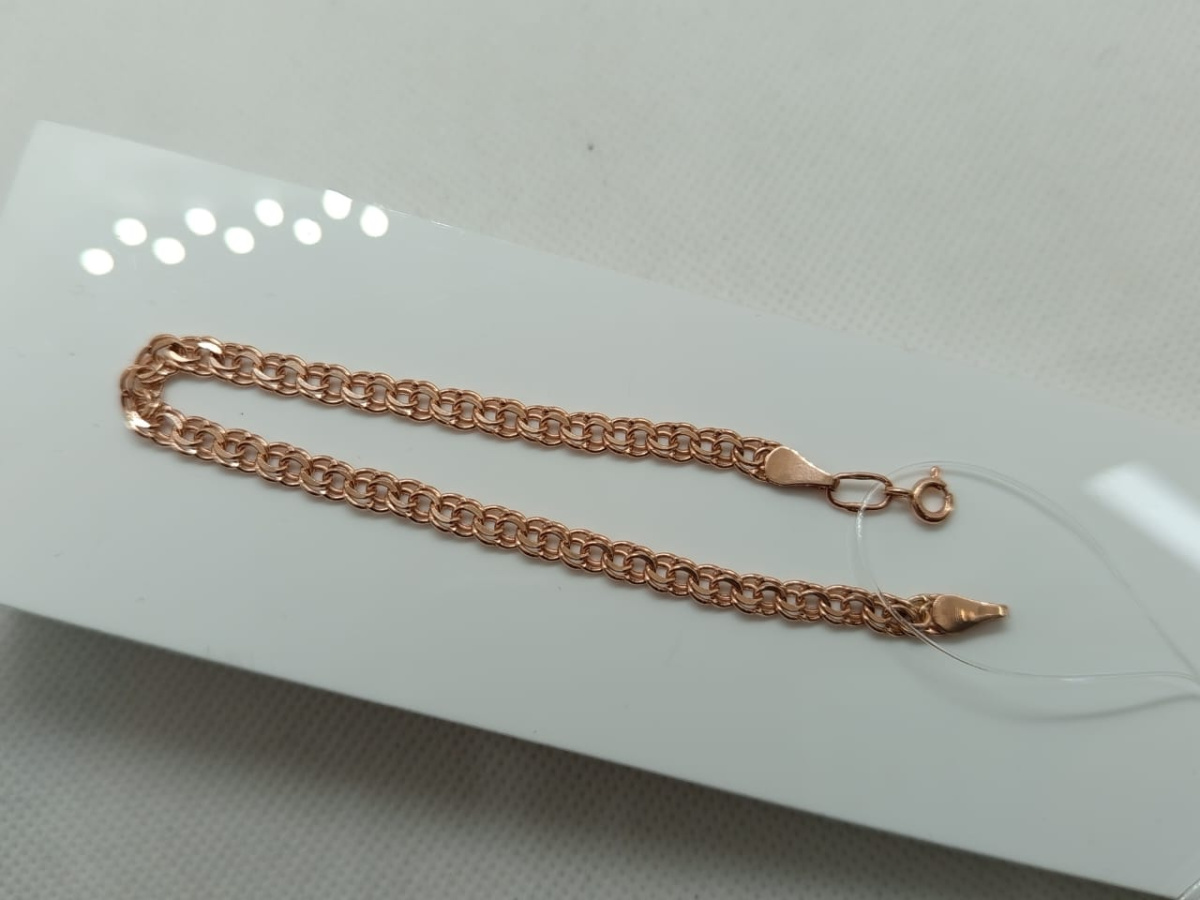 670006022 БРАСЛЕТ ПУСТОТЕЛЫЙ Бисмарк (Au 585) 670006022 БРАСЛЕТ ПУСТОТЕЛЫЙ Бисмарк (Au 585)