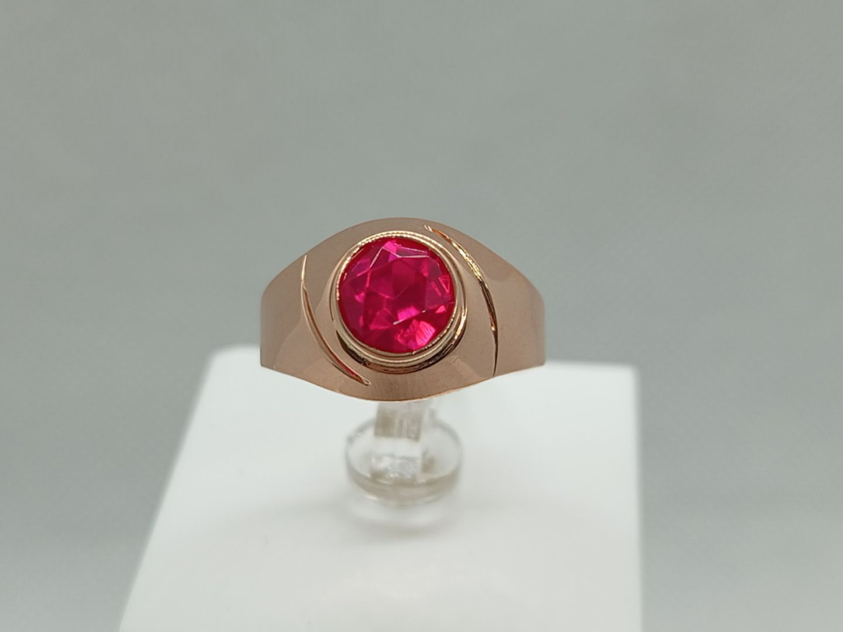 КОЛКМ583 КОЛЬЦО С КАМНЕМ (Au 583)