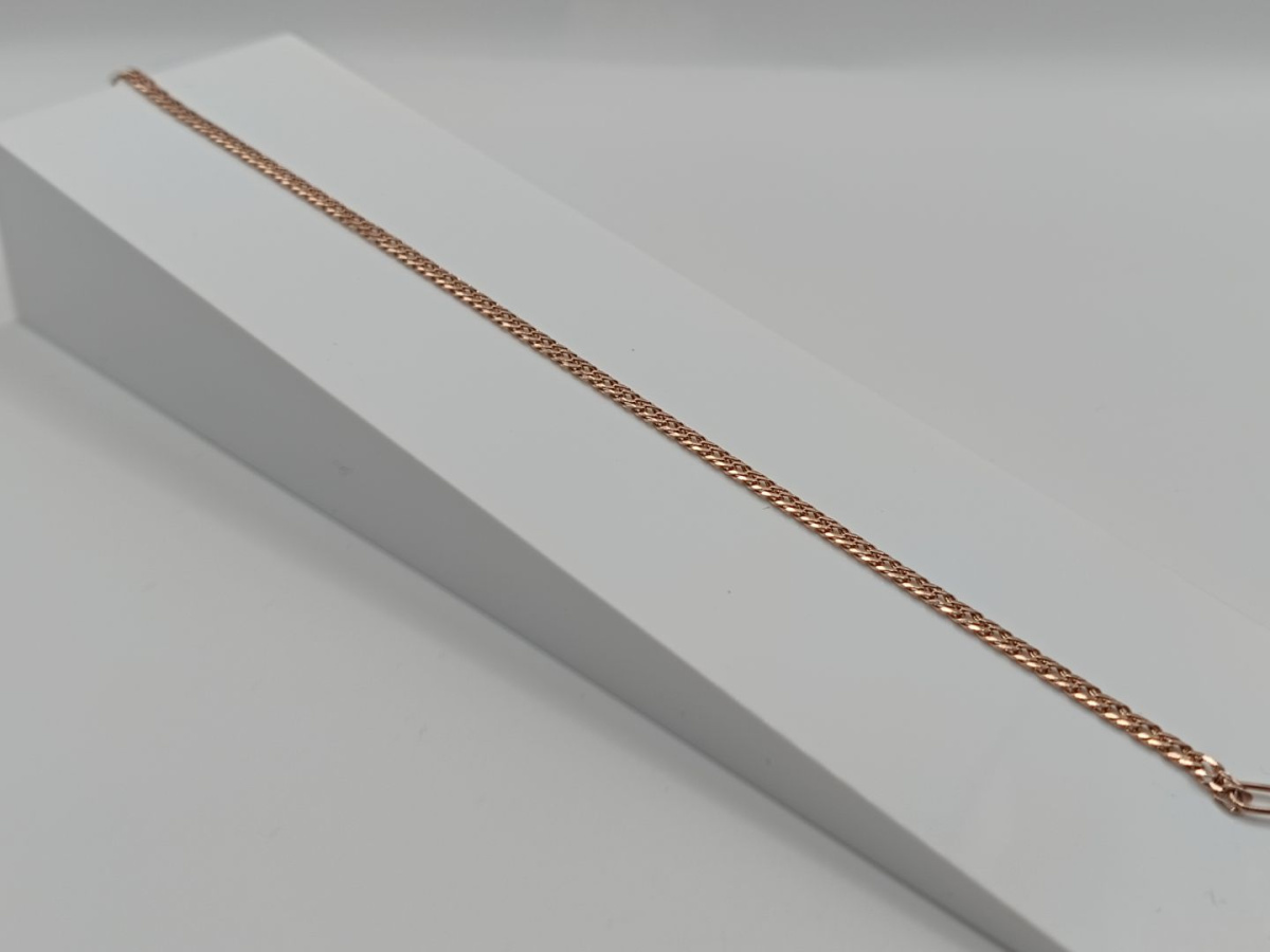 БРАСЛЕТ ПОЛНОВЕСНЫЙ Ромб двойной Au 585