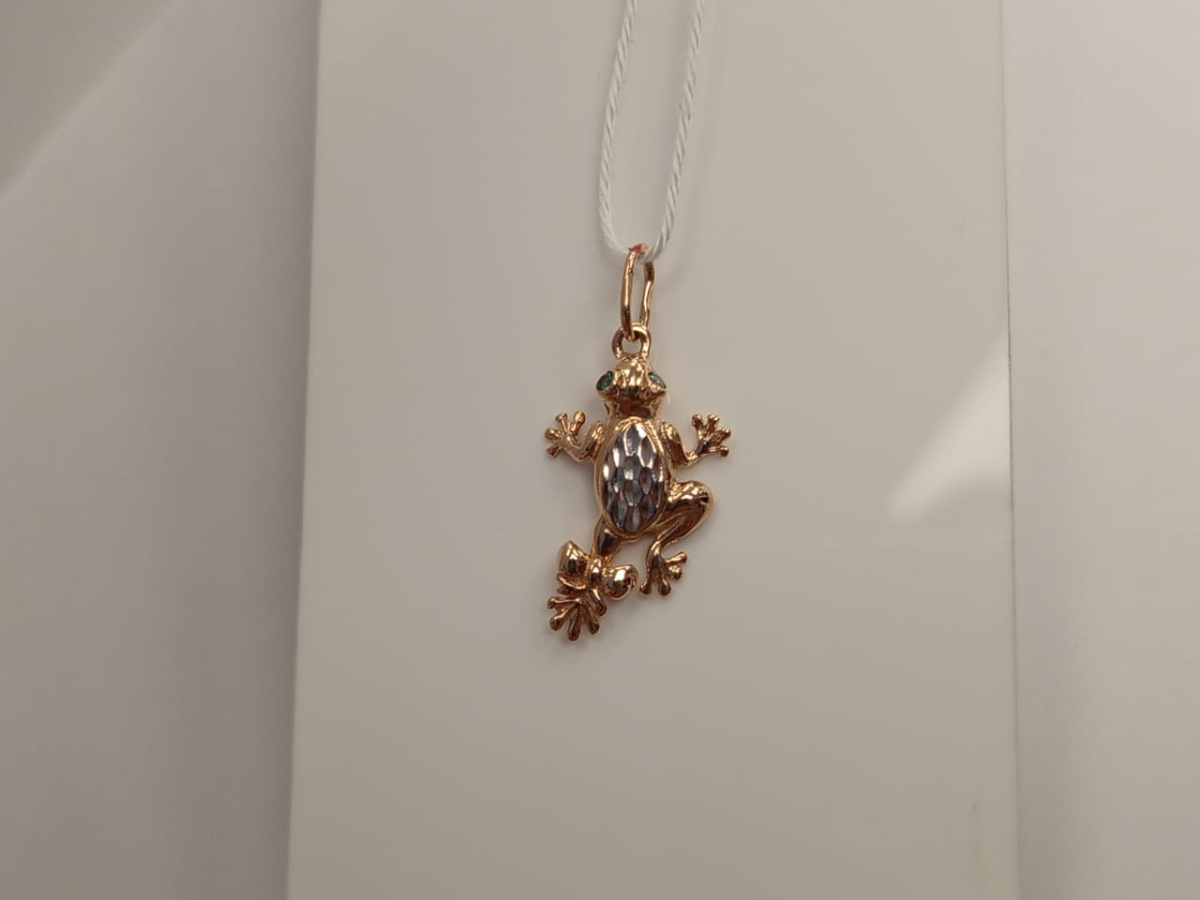 ПОДКМИ585 ПОДВЕСКА С КАМНЯМИ (Au 585)